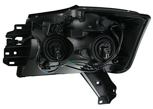 TRQ مجموعة تجميع المصابيح الأمامية TRQ - مصابيح السائق والراكب متوافقة مع نيسان أرمادا 2008-2015 NI2502175 NI2503175 - Image 4