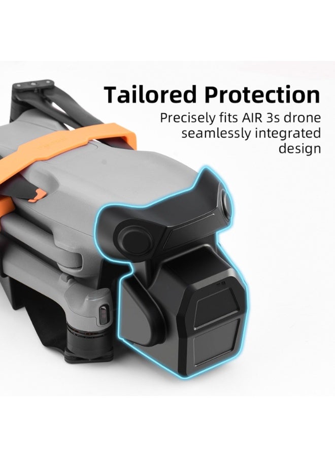 Gimbal Protector, Drone Lens Cap Protector For DJI AIR 3S, Lens Cover Dustproof Cap Compatible With DJI AIR 3S Drone Accessories Replacement Part Gimbal Guard - Image 5