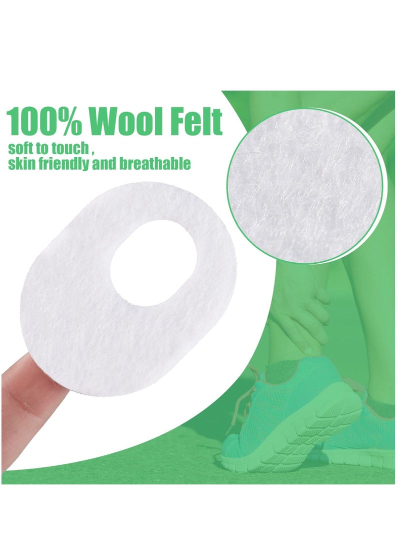 60 Pack Callus Pads Soft Felt Oval Shape Corn for Bottom of Foot Adhesive Men and Women Feet Toes Heel Pain Relief - Image 3