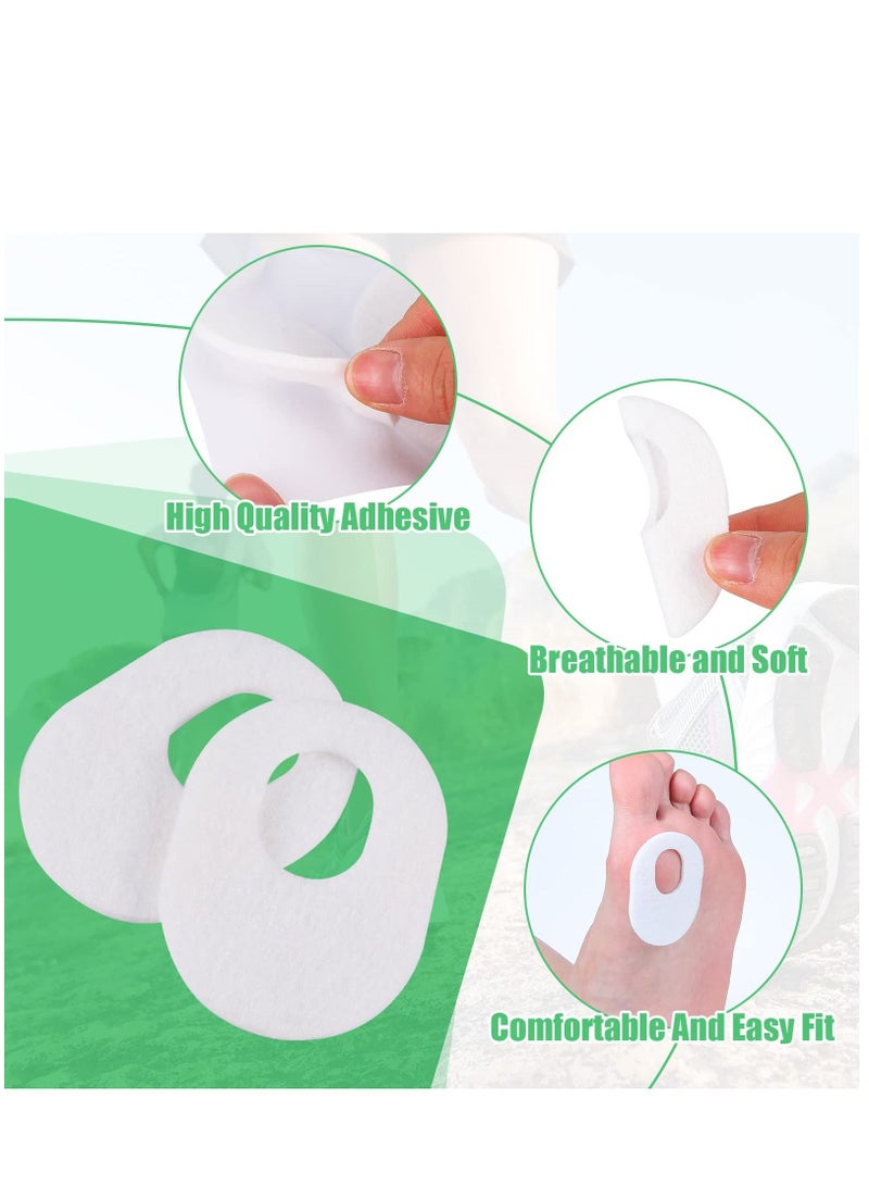 60 Pack Callus Pads Soft Felt Oval Shape Corn for Bottom of Foot Adhesive Men and Women Feet Toes Heel Pain Relief - Image 4