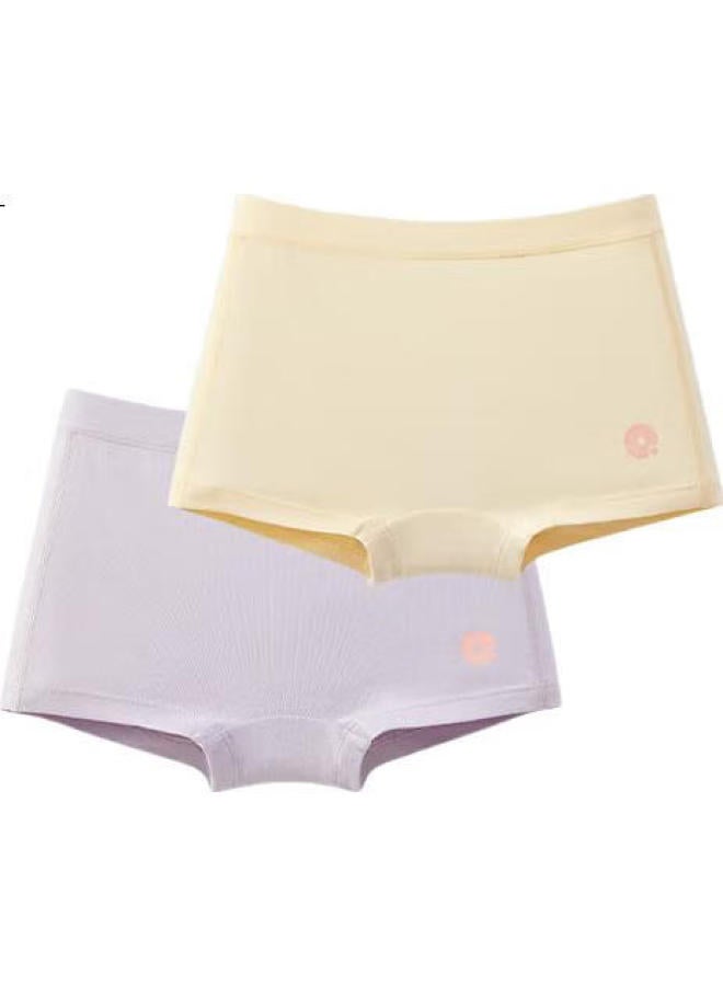 Q21 Antibacterial Children'S Underwear, Boys And Girls, Baby Sweat-Wicking Cotton Boxer Briefs, Four-Corner Style, Two-Pack - Image 2