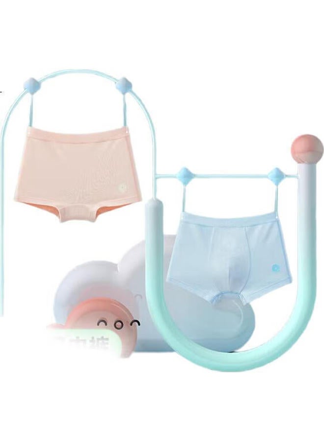 Q21 Antibacterial Children'S Underwear, Boys And Girls, Baby Sweat-Wicking Cotton Boxer Briefs, Four-Corner Style, Two-Pack - Image 3