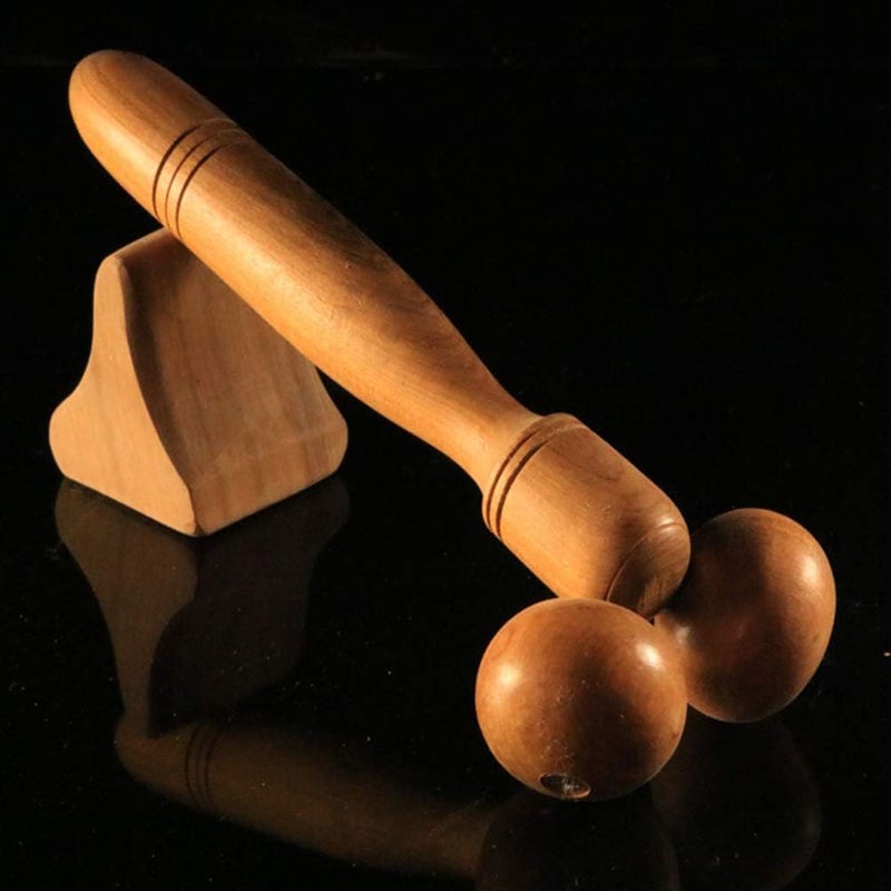 ULTNICE Wooden Massage Roller Full Body Massage Stick Pratical Relax Massaging Wheel Beauty Stick Roller for Man Woman - Image 3