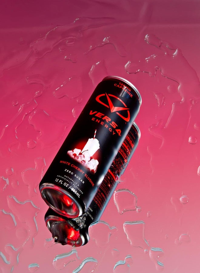 PEScience VERSA Energy by PEScience, Sugar Free Energy Drink, 125mg Caffeine, Perfectly Carbonated, White Cherry Slushie, Case of 12 - Image 5
