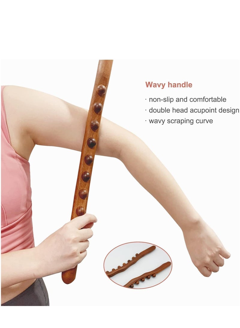 Plan A Massage Wand - Transform Your Body with Handmade Gua Sha Tool, Perfect for Neck Back and Belly Massage, Promoting Skin Health and Relaxation for All Body Types.(18 Balls) - Image 3