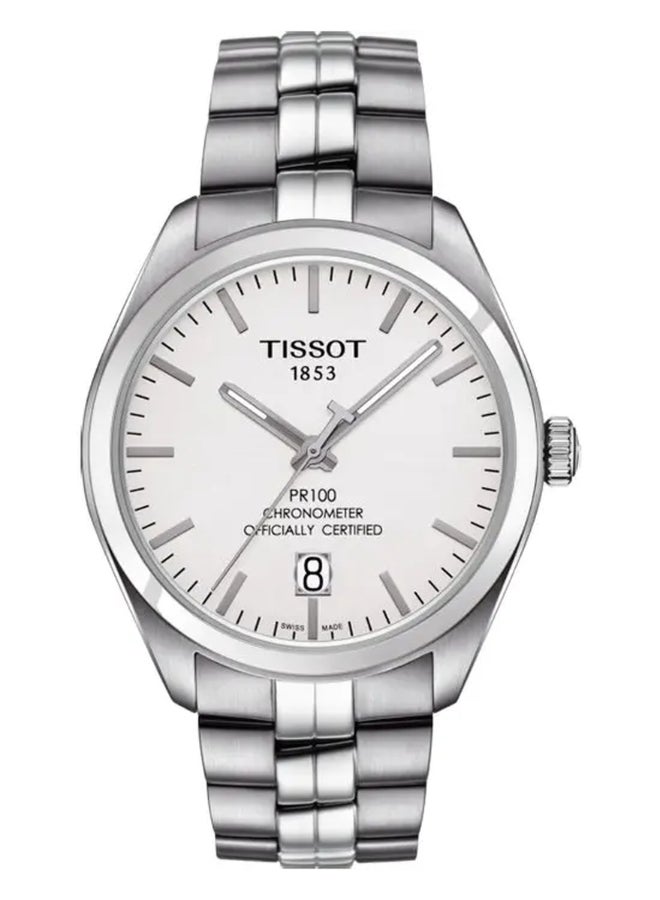 TISSOT PR 100 Automatic Silver Dial Men's Watch - Image 1