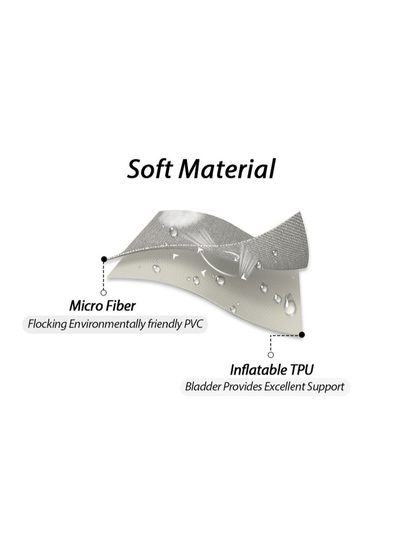 Generic - Portable Foldable Compression Inflatable Neck Pillow for Office Train Car Airplane Sleep Cushion - Image 1