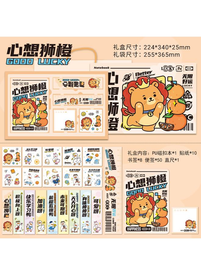 Bluejw Panda Hand Account Book Girl High Beauty Value Award Notebook Creative Gift Birthday Gift Box Suit Student Card - Image 1