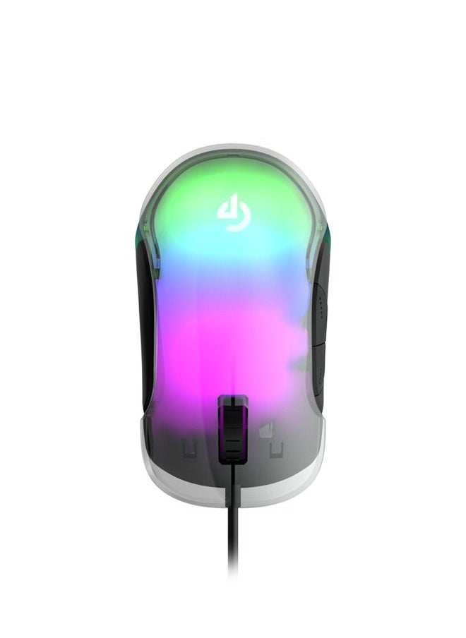 Gaming RGB 8D Crystal Mouse 12800 DPI / 100 IPS Tracking Speed/ 600mAh Built-in Battery / Breathing RGB lighting / 1.5m Type-C Braided Cable - Black - pzsku/ZBBB59D8E21981770BF8EZ/45/_/1648101974/8c8b892c-e047-4453-9ea4-1b8e287f2608