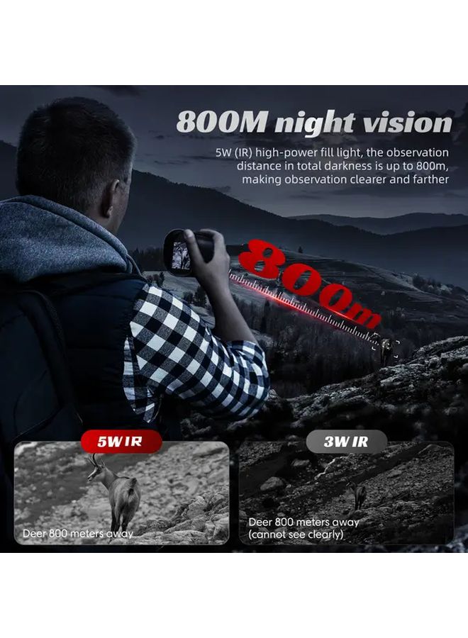 Black 2 Inch Screen HD Digital Night Vision 10X Infrared for Outdoor Camping Wildlife Observation - Image 4