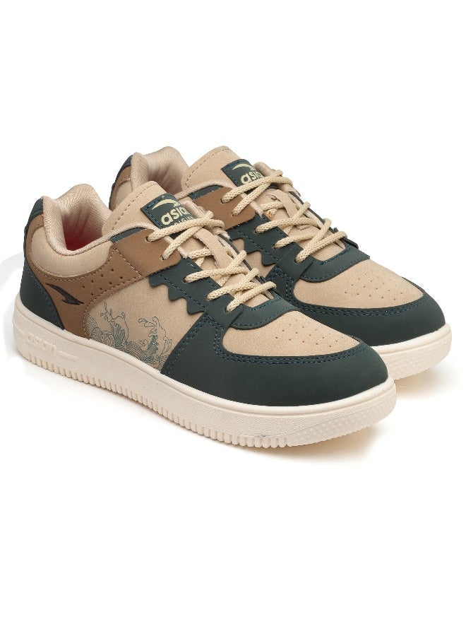 Asian Thunder-07 Lace-up Casual Sneakers - Image 1