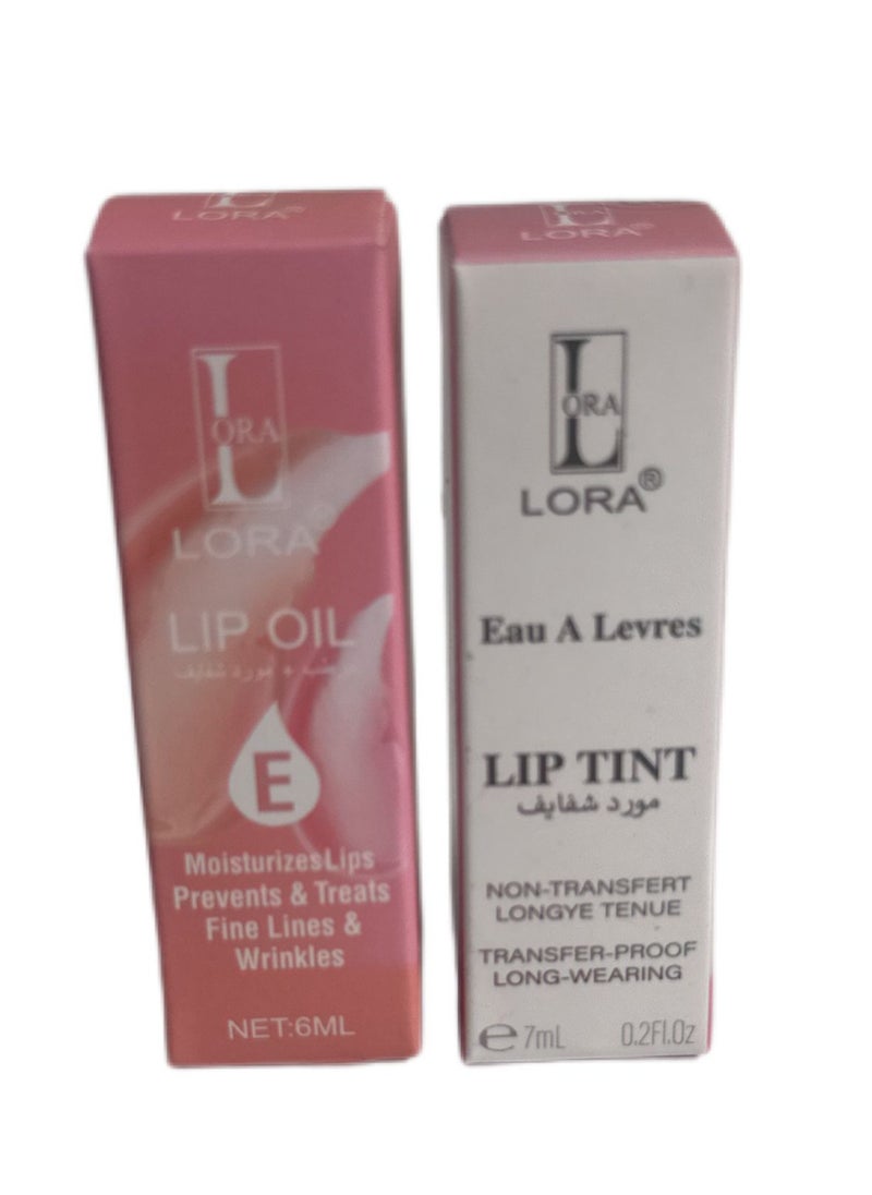 LORA 2-Piece Lip Oil 6 ml & Lip Tint  7 ml  - Image 2