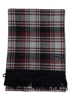 Plaid Check/Carreau/Stripe Pattern Winter Scarf/Shawl/Wrap/Keffiyeh/Headscarf/Blanket For Men & Women - XLarge Size 75x200cm - P03 Burgundy - pzsku/ZBBB5D9385443A5709DB7Z/45/_/1740196218/f8379cdf-687f-47f8-a428-ea91e5b0d7f1