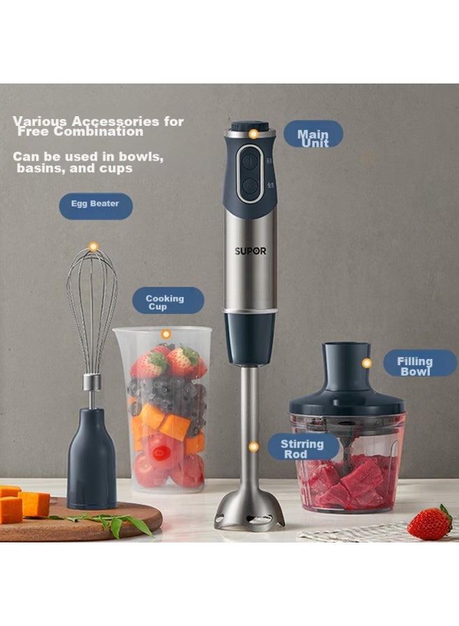 Supor Mixing Stick, Food Processor, Home Baby Food Maker, Egg Beater, Handheld Juicer, Food Processor Hb60a - Image 1