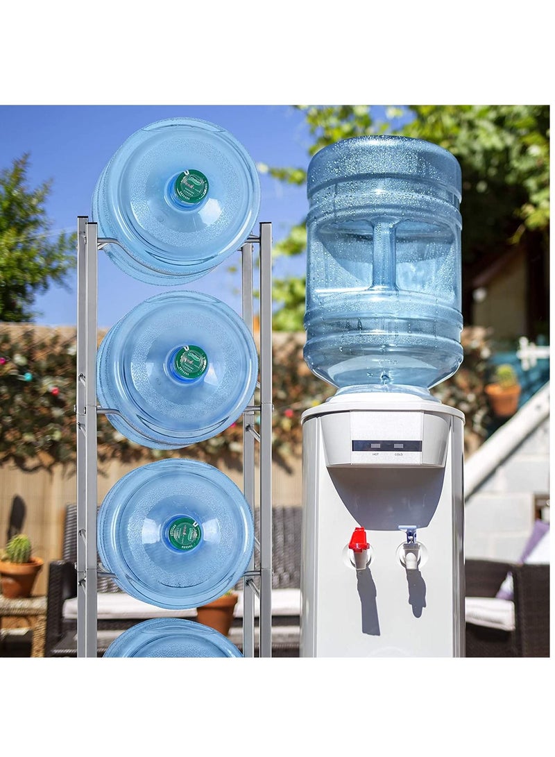 DubaiGallery Water Cooler Jug Rack 5-Tier Water Storage Rack for 5Bottles, Detachable Heavy Duty Water Bottle Rack - Image 3