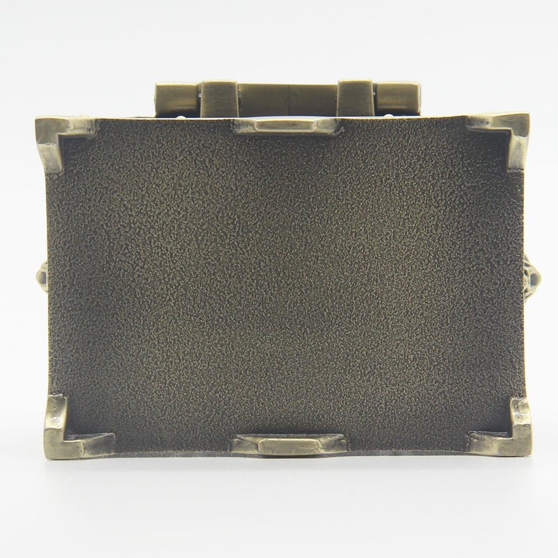 AVESON Rectangle Vintage Metal Treasure Chest Trinket Jewelry Box Gift Box Ring Case for Girls Ladies Women, Small, Bronze - Image 3
