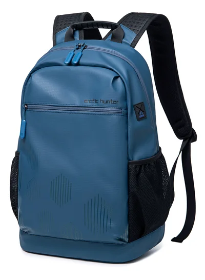 أركتيك هانتر Travel Backpack Large Capacity Laptop Backpack Men and Women Business Travel Bag School Bag Multifunctional B00489 Blue