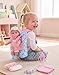 DOTVOSY 12 Girls Baby Doll Daisy Theme Backpack Carrier Playset12 Inch Reborn Baby Dolls With Accessories And Clothes Set Toy Stuffs Pink Hanky Diaper Bottle Nipple And Gifts For Baby Toddler Age 3 - Image 3
