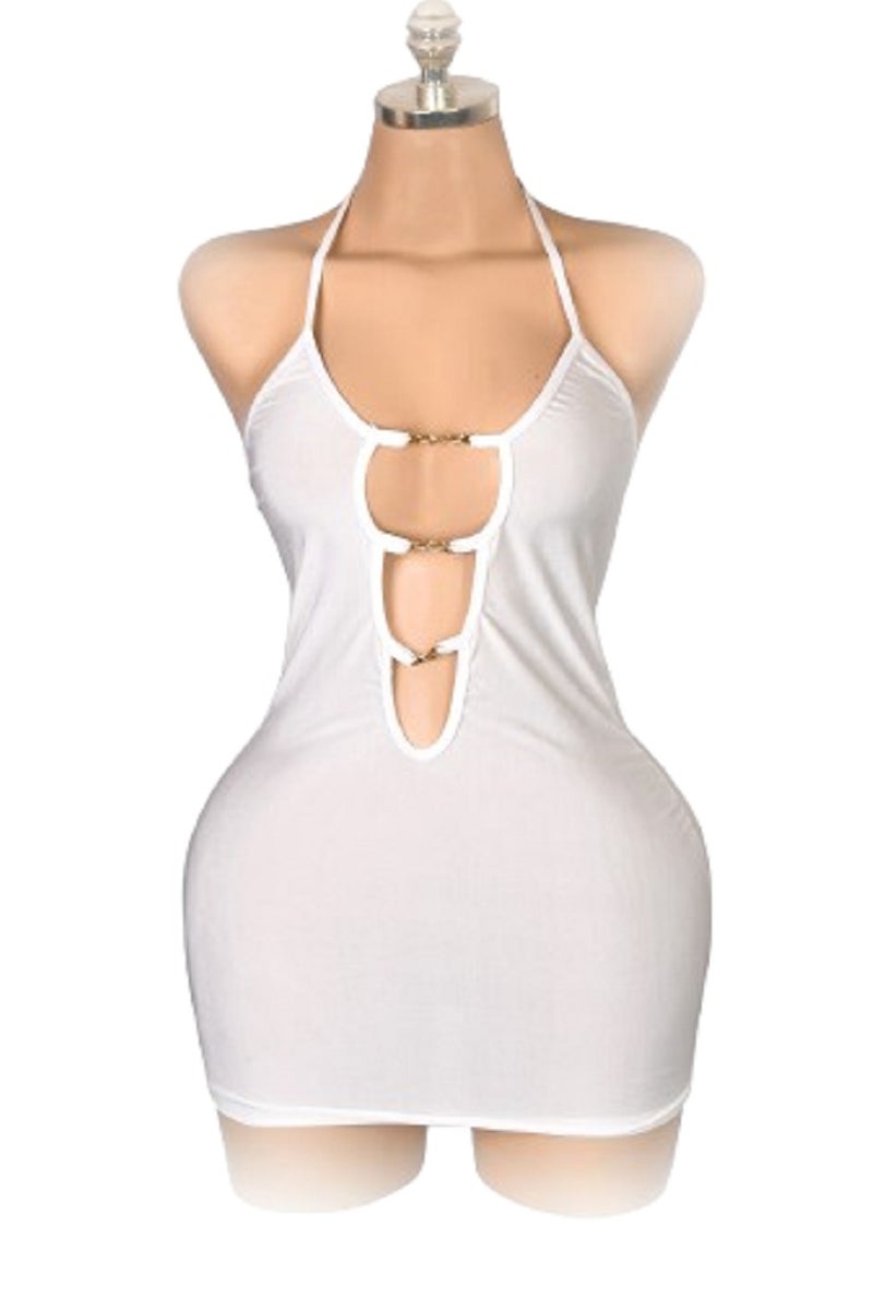 MANIKAN MANIKAN Women's O-Neck Sleeveless dress with soft lycra material  - Image 1