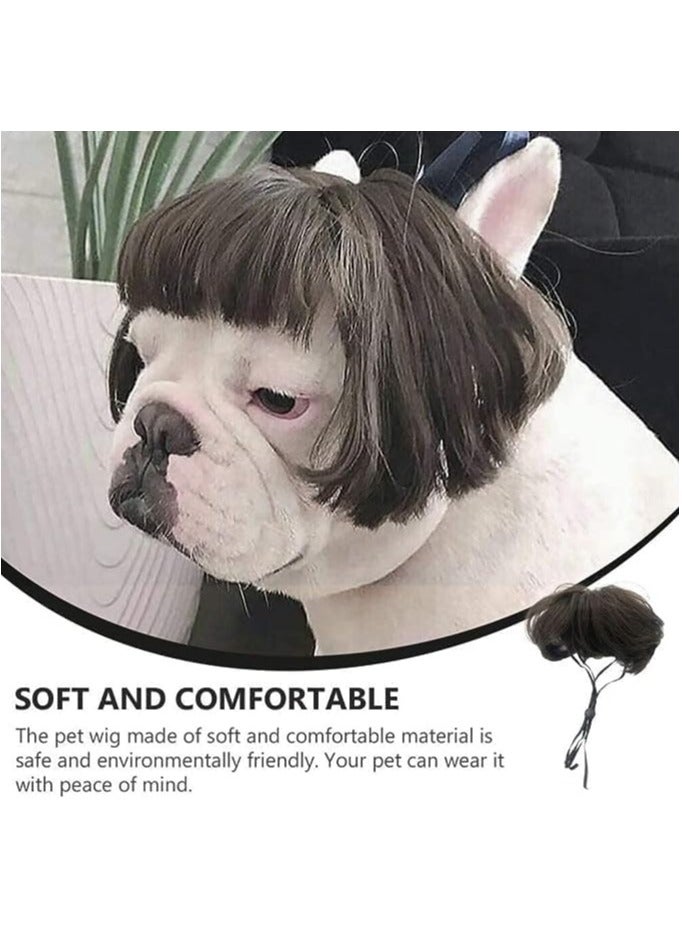 شعر مستعار للكلاب، غطاء رأس قابل للتعديل للحيوانات الأليفة للكلاب الصغيرة والمتوسطة والكبيرة - Image 2