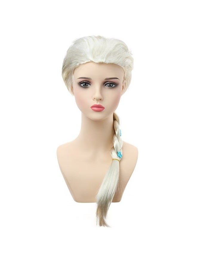 ضوء الشعر الاشقر لعب دور الأميرة الشعر المستعار الأميرة طويلة نسج الشعر المستعار الاصطناعية ، ومناسبة لحزب هالوين - Image 2