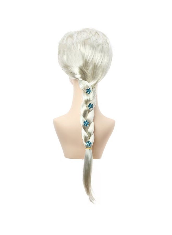 ضوء الشعر الاشقر لعب دور الأميرة الشعر المستعار الأميرة طويلة نسج الشعر المستعار الاصطناعية ، ومناسبة لحزب هالوين - Image 3