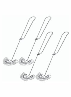 Flat Whisk Handheld Stainless Steel Wire Egg Whisk Small Whisk Whipper Flat Spring Coil Whisk Egg Frother, Milk and Egg Beater Blender 10 Inch (4 Pieces)