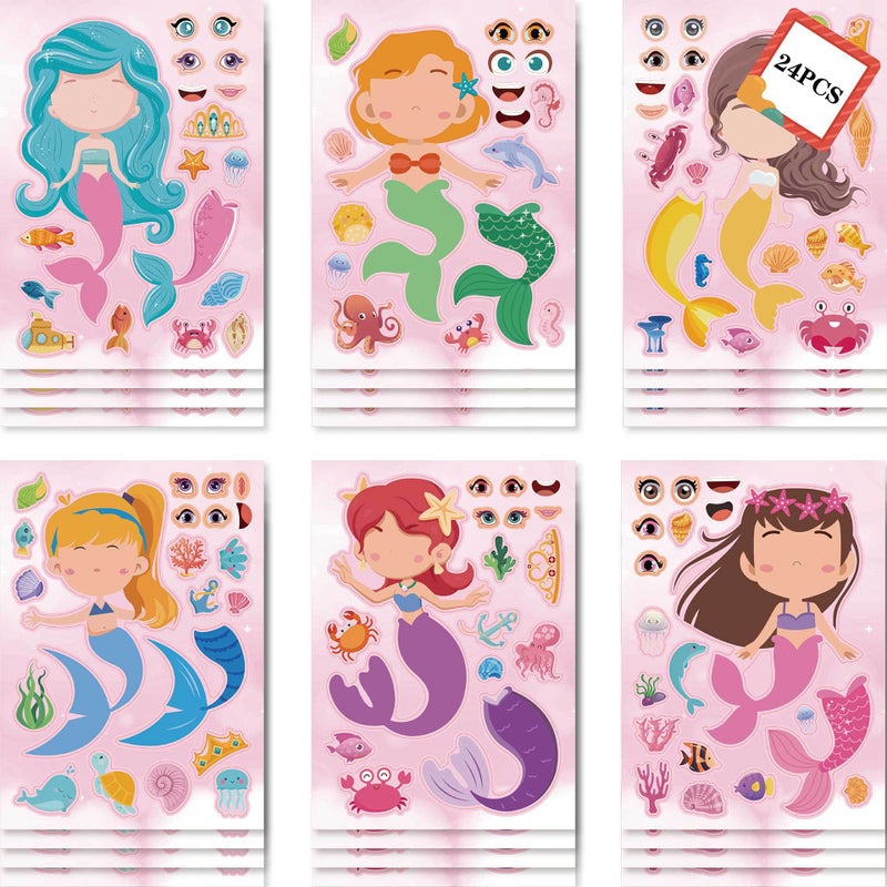 Cm2302001 Children Mermaid Princess Diy Jigsaw Puzzle Hand Account Puzzle Cartoon Sticker - Image 2