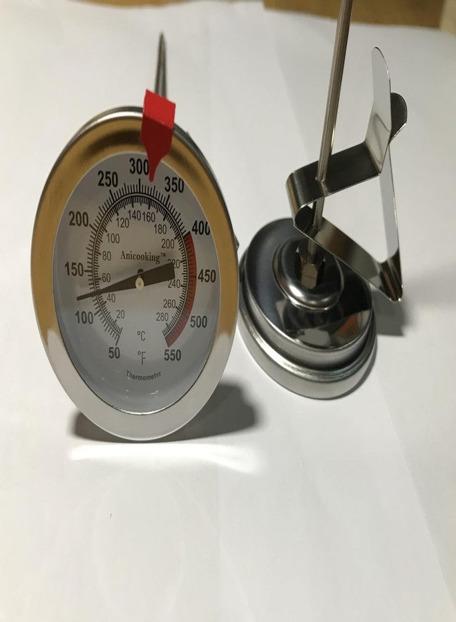Anicooking Candy/Deep Fry Oil Thermometer for Frying (2 Pack) with 12'' Probe & Pot Clip,- CookingThermometer for Frying Oil Candle Making Hot Deep Fryer (2, 12) - Image 2