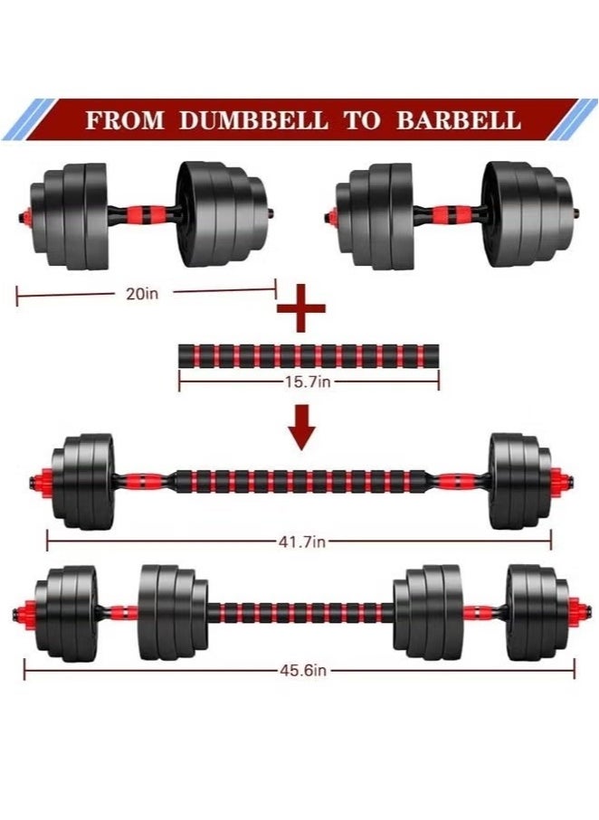 Fitness World 15kg Adjustable Dumbbell Set, Adjustable Dumbbell Set, Pair of Lightweight Dumbbells for Home Gym Equipment for Women and Men  - Image 3