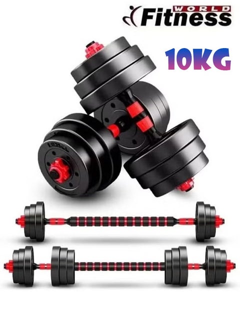 Adjustable Dumbbell Set 10kg , Adjustable Dumbbell Set, Pair of Lightweight Dumbbells for Home Gym Equipment for Women and Men