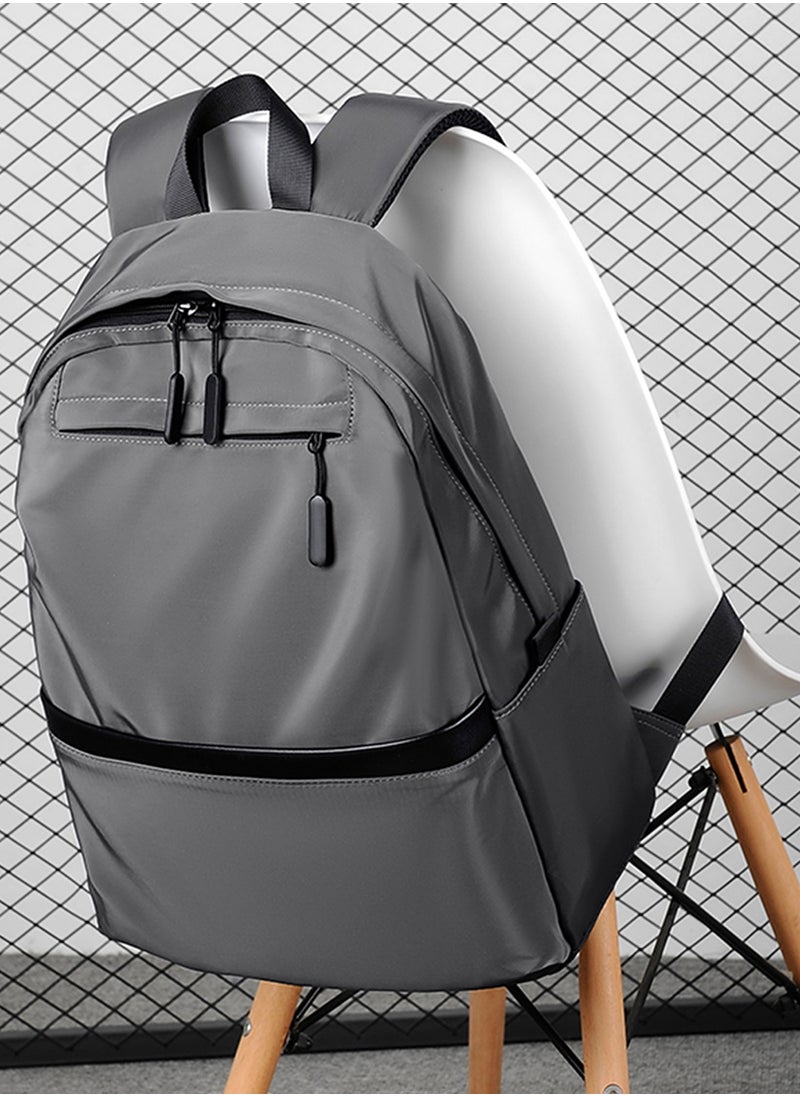 Qiccijoo Qiccijoo Laptop Backpack Travel Backpacks for Men Women Work Backpack College School Backpacks Fits 15.6 Inch Laptop Computer Backpack Bookbag Gift(Grey)  - Image 3