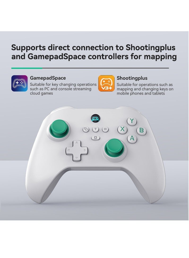 Z03 Wireless Game Controller with Hall Joysticks, Dual Trigger Keys, and Motion Sensing, for SWITCH, Android, iOS, PC Game Controllers (White) - Image 5