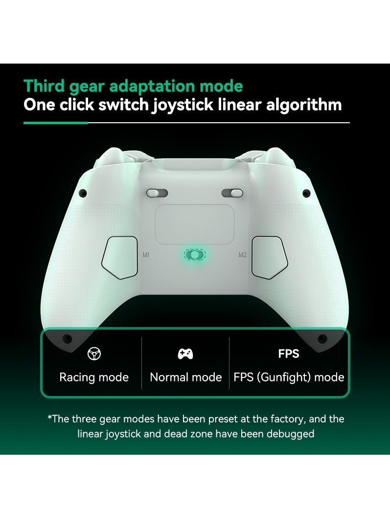 Z03 Wireless Game Controller with Hall Joysticks, Dual Trigger Keys, and Motion Sensing, for SWITCH, Android, iOS, PC Game Controllers (White) - Image 4