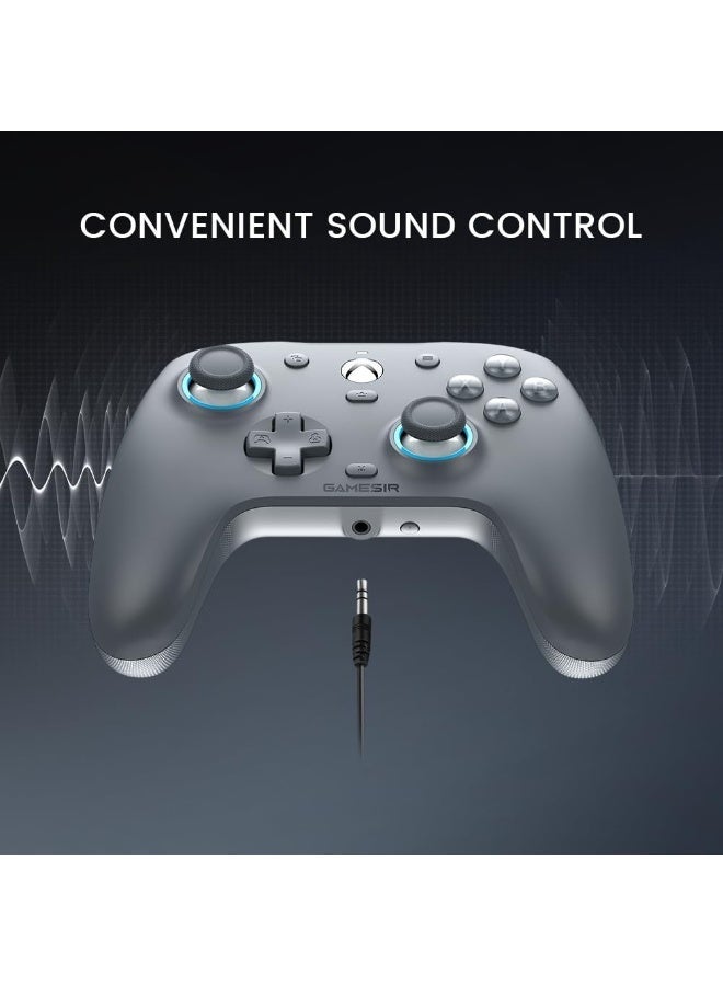 GameSir G7 SE Wired Xbox Controller for Xbox Series X|S, Xbox One & Windows PC – Hall Effect Joysticks & Hall Triggers, Plug & Play Gaming Gamepad, 3.5mm Headset Jack, Gray - Image 3