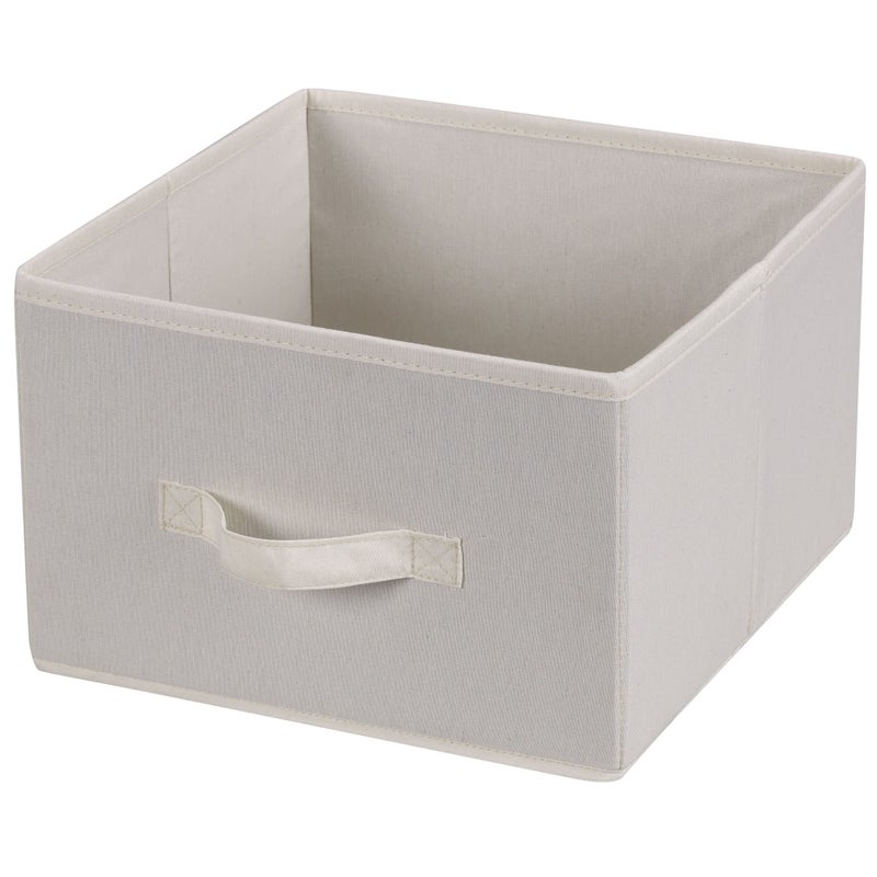 Household Essentials 311306 Set of 2 Drawers for Hanging Shelf Closet Organizers | Natural Canvas Fabric Bin with Handle - Image 1