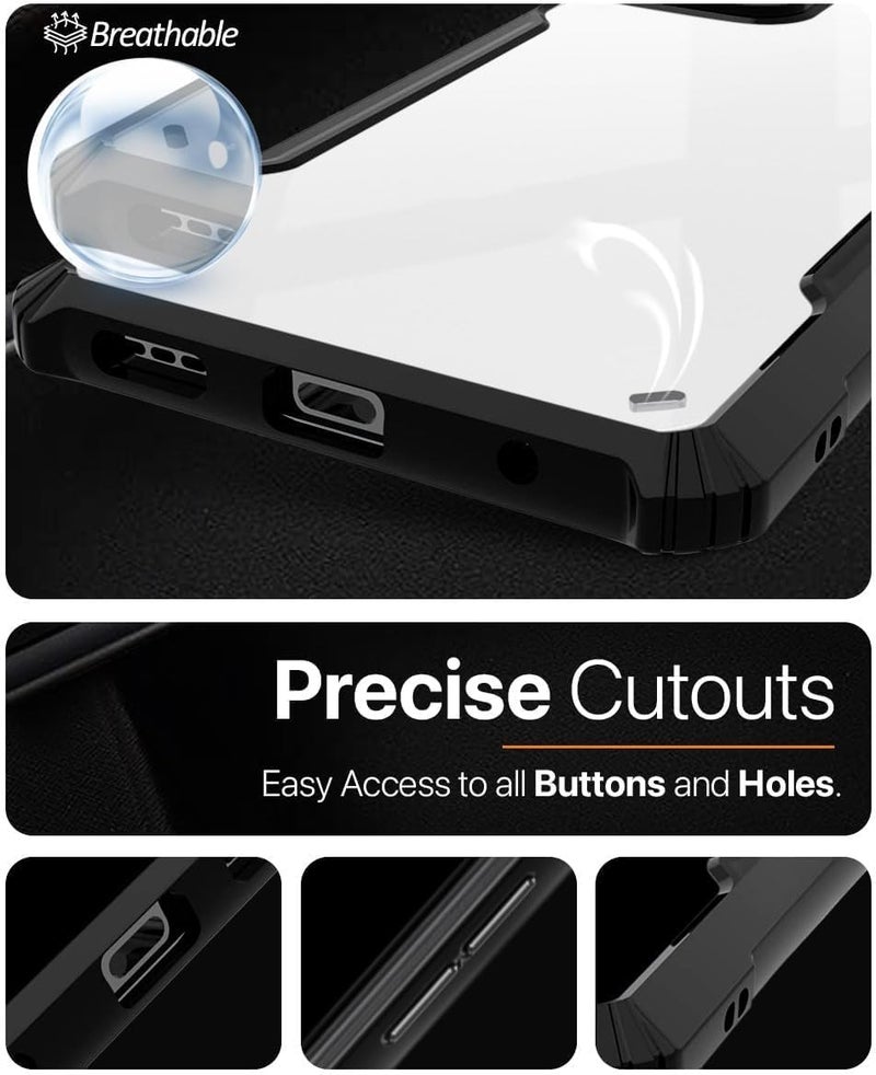 SPAZY CASE ® Samsung Galaxy A17 5G Back Cover | Transparent Crystal Clear Hard PC Back Case with TPU Bumper, Drop Protection Case Cover for Samsung Galaxy A17 5G - Image 5