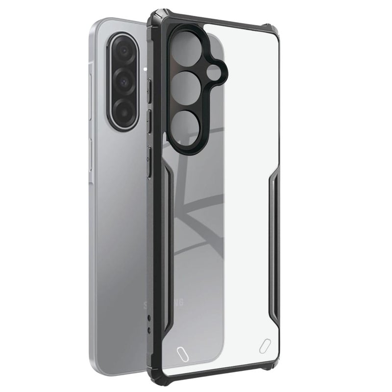 SPAZY CASE ® Samsung Galaxy A17 5G Back Cover | Transparent Crystal Clear Hard PC Back Case with TPU Bumper, Drop Protection Case Cover for Samsung Galaxy A17 5G - Image 1