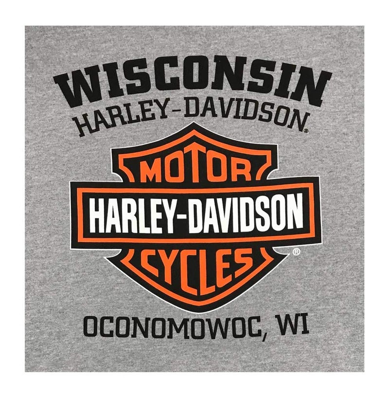 HARLEY DAVIDSON سويت شيرت هارلي-ديفيدسون للرجال بغطاء رأس، هودي ويلي جي سكول 30296654 (S) رمادي رياضي - Image 2