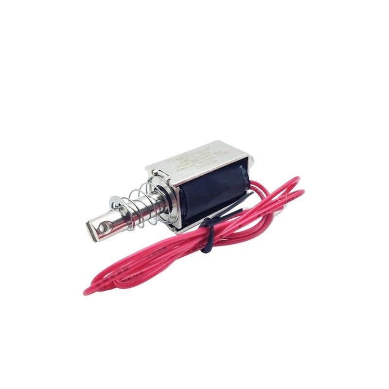 Open Frame Linear Solenoid Electromagnet Push Pull Type 24V 10mm Stroke 0 3 8N Force - Image 2