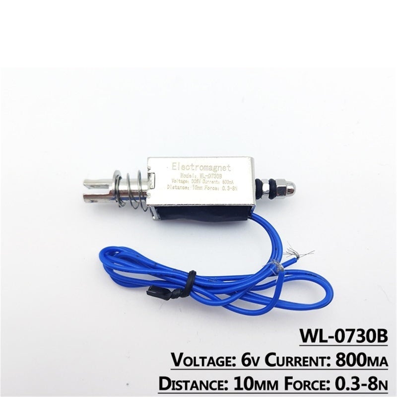 Open Frame Linear Solenoid Electromagnet Push Pull Type 24V 10mm Stroke 0 3 8N Force - Image 4