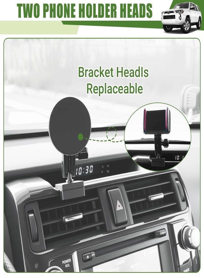 Qyebbk Metal Magnetic Phone Mount Holder for 2010-2024 Toyota 4Runner Strong Magnet Dash Cell Phone Cradles Adjustable Phone Stand Accessories for MagSafe All Smartphone - Image 5