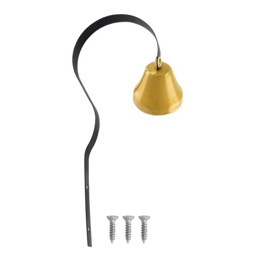 BokWin 1 Pcs Shopkeepers Bell for Door Opening,Black Ring Doorbell 1.6 Inch Antique Door Bell for Remind Customer Coming - Image 1