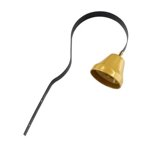 BokWin 1 Pcs Shopkeepers Bell for Door Opening,Black Ring Doorbell 1.6 Inch Antique Door Bell for Remind Customer Coming - Image 2