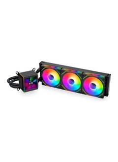 LIAN LI Galahad II LCD 360 AIO ARGB CPU Liquid Cooler with 120mm SL Infinity Fans, 2.88” IPS LCD Screen, Asetek 8th Gen 3600 RPM Pump, 2450 RPM Fan Speed, 79.9 CFM Airflow, Black | G89.GA2ALCD36INB.00  - Image 1