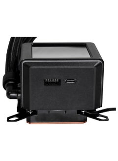 LIAN LI Galahad II LCD 360 AIO ARGB CPU Liquid Cooler with 120mm SL Infinity Fans, 2.88” IPS LCD Screen, Asetek 8th Gen 3600 RPM Pump, 2450 RPM Fan Speed, 79.9 CFM Airflow, Black | G89.GA2ALCD36INB.00  - Image 5