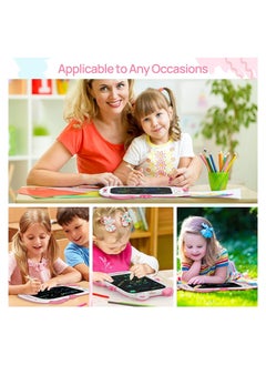Y&D Cute Doodle Board Drawing Pad for Kids, 8.5 Inch Colorful Erasable Electronic Flexible LCD Screen, Toddler Educational Toy Preschool Learning Game Girls Gifts  - Image 3