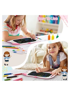 Y&D Cute Doodle Board Drawing Pad for Kids, 8.5 Inch Colorful Erasable Electronic Flexible LCD Screen, Toddler Educational Toy Preschool Learning Game Girls Gifts  - Image 2