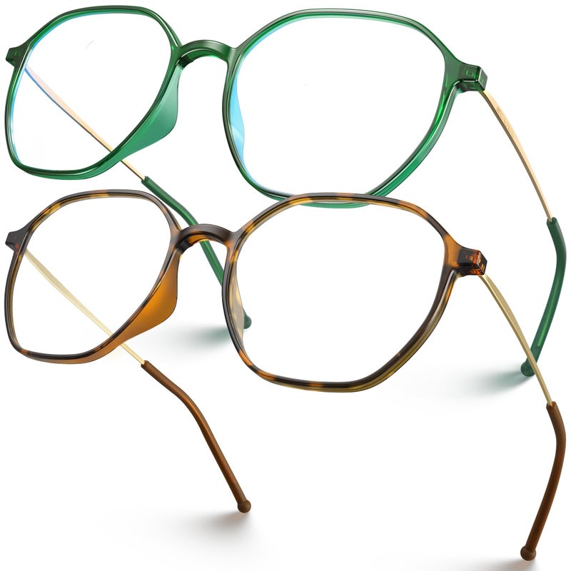VISOONE Lightweight TR90 Blue Light Blocking Glasses Frame with Anti Glare Eye Protection for Women and Men RANE - Image 2