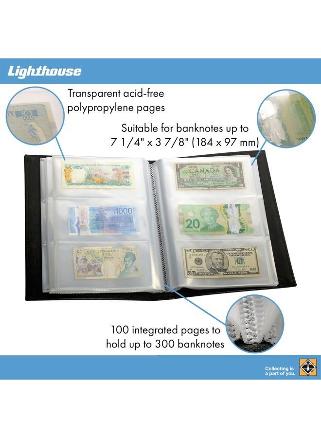Leuchtturm Album für 300 Banknoten, schwarz - Image 3
